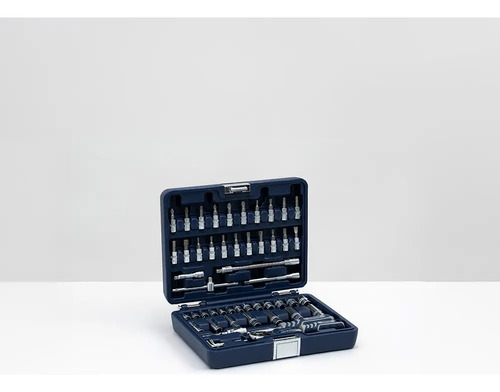 Set Herramientas Llaves Tubo Puntas Bremen 53pz Enc 1/4 6728 Azul