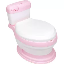 Bacinica Bañito Entrenador Niños Baño Asiento Acojinado Color Rosa Liso