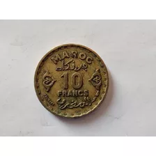 Moneda Marruecos 10 Francs 1952 (x869