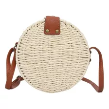 Bolsa Palha Forrada Circle Bag Blogueira Moda 2019