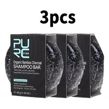 3 Shampoos Kit Pure Hair Barra Escurece Grisalho Tipo Cabelo