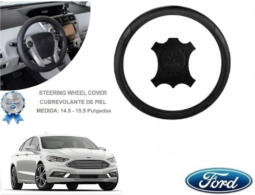 Funda Cubrevolante Negro Piel Ford Fusion 2017 Foto 2