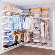 Armário Aramado Kit 51 - Closet Ou Quarto Branco