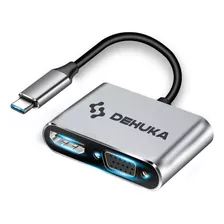 Adaptador Usb-c Vga Y Hdmi Computadora Notebooks Proyector