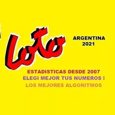 Historicos Del Loto Argentina Estadistica 2007-2021 Excel