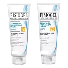  Kit 2 Frascos Loção Hidratante Fisiogel Fps 50 - 60ml