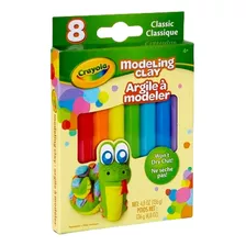 Caja 8 Plasticinas Crayola Varios Colores 570312 Febo