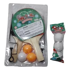 Kit Ping Pong Tênis De Mesa Com Brinde De +3 Bolinhas