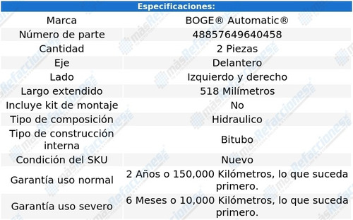 Kit 2 Amortiguadores Del Boge Reliant Fwd L4 2.6l 81 Al 83 Foto 2