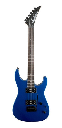 Guitarra Eléctrica Jackson Js Series Js11 Dinky De Álamo Metallic Blue Metalizado Con Diapasón De Amaranto