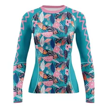 Camisa Manga Longa Feminina Moda Praia Uv 50 Térmica Dry 2