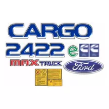 Adesivo Ford Cargo 2422e Max Truck Emblema Caminhão Kit58