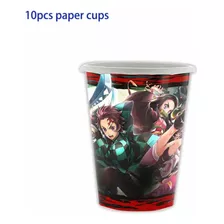 Pack 10 Vasos V3 Demon Slayer Kimetsu No Yaiba Cumpleaños