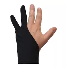 Guantes De Dos Dedos Para Dibujo Plano O Digital - Negro 