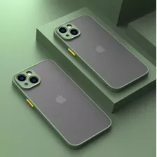 Estuche Funda De Silicona Translucida Color Duo Para iPhone 