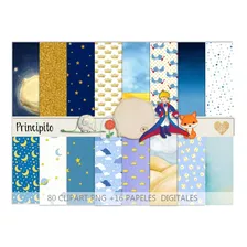 Kit Digital Principito Papeles + Clipart