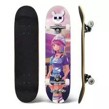 Skate Feminino Infantil Tik Girl Tok + Capacete Kit Protecã
