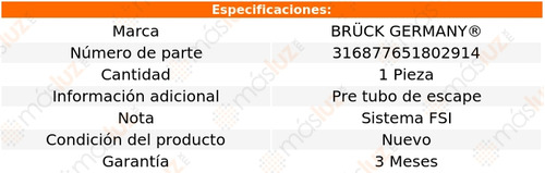 1- Soporte De Escape Bora 5 Cil 2.5l 2005/2010 Bruck Foto 2