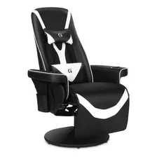 Silla Gamer Ergonómica C/reposapiés; Blanco, Queen Throne