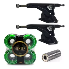 Truck Skate 180mm Invertido Longboard + Roda + Rolamento