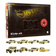 Box Hot Wheels Exclusivo Fao Schwarz 160 Anos Dourado