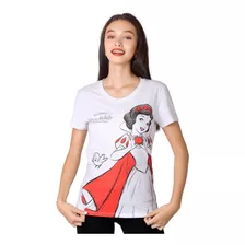 Playera Mujer Moda Camiseta Blanco Disney 56505058