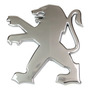 Emblema Peugeot 9 X 8 Cm Cromado Curvo