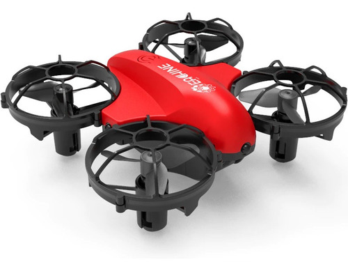 Drone Mini Eachine E008 2.4g 4ch Sensor Obstaculos Vermelho