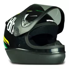 Capacete Para Moto Fw3 Fechado Automatic Preto Brasil 58