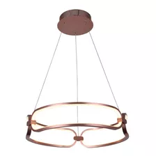 Lustre Pendente Lumina Led 37w Ø45cm Bb006e Bella St2237 Cor Rose Gold 110v/220v