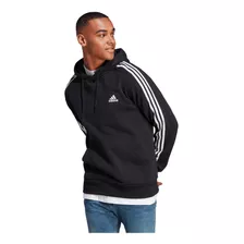 Sudadera adidas Essentials French Terry 3 Bandas Hombre Negr