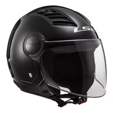 Casco Moto Abierto Ls2 Oficial 562 Airflow Negro Mate Motos