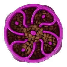 Comedouro Lento Fun Feeder Outward Hound Roxo Purple P