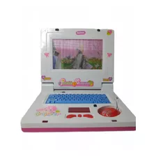 Notebook De Brinquedo Laptop Infantil Musical C Luz Princesa