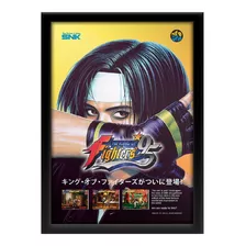 Quadro The King Of Fighters 95 Pôster Arcade Snk 33 X 45 Cm