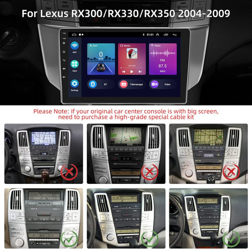 2g 32g Android 11 Car Radio Lexus Rx300 Rx330 Rx350 2004-200 Foto 3