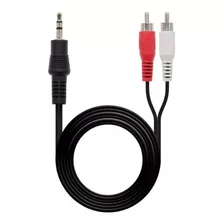 Cable Rca A Estéreo Auxiliar De Audio Plug 3.5mm 5mt
