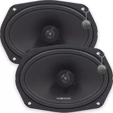 Kit Alto Falante Coaxial 6x9 Polegadas Audiophonic 360wrms Cor Preto