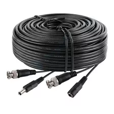 Rollo De Cable Bnc Y Plug Alimentacion X 30 Metros Camaras