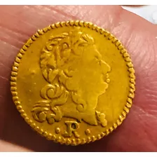Moeda Brasil 400 Réis 1734 R D.joão V - Soberba - Ouro