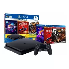 Sony Playstation 4 1tb Ps4 Slim 1tb Bundle 3 Jogos - Nf E Garantia