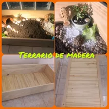 Terrario Cajon De Madera Multiuso