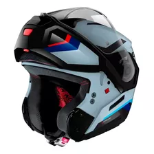 Capacete Nolan N90-3 Lighthouse Branco Azul Preto (50)