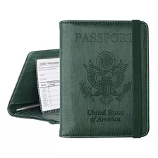 Porta Documentos Y Tarjetas De Pasaporte Y Vacuna Verde