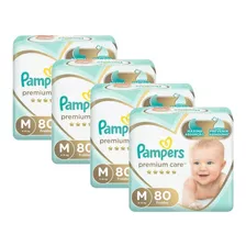 Kit Fralda Pampers Premium Care Jumbo Tamanho M 320 Unidades