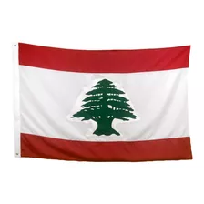 Bandeira Do Líbano Padrão Oficial 3 Panos (1,92 X 1,35) 