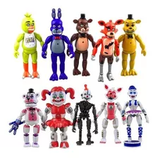 10 Pc/set Animatronics Dolls Cinco Noites Na Oferta De Fredd