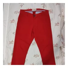 Pantalón Penguin Talle 30 Rojo Nuevo Sin Etiqueta