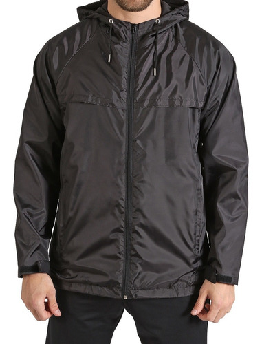 Campera Rompeviento Hombre Impermeable Capucha