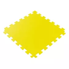 Tatame Tapete Eva 100x100x1cm 10mm Amarelo Emborrachado